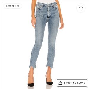 Agolde Nico High Rise Slim in Rooted